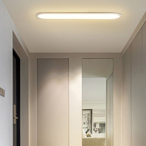 Oval LED Flush Mount Ceiling Light for Bedrooms and Living Rooms