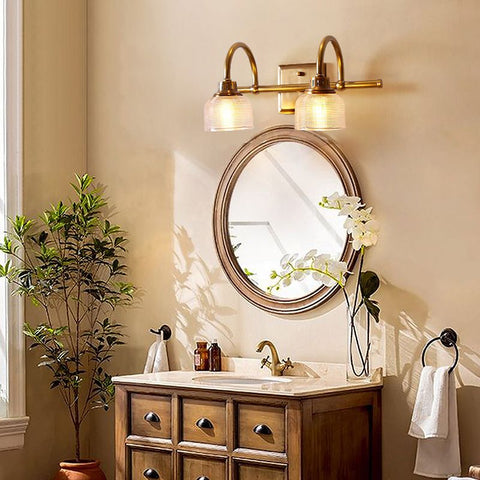 Prismatic Glass Vanity Wall Light for Bathroom and Makeup Lighting