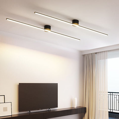 Minimalist Linear LED Ceiling Light for Bedrooms and Living Rooms