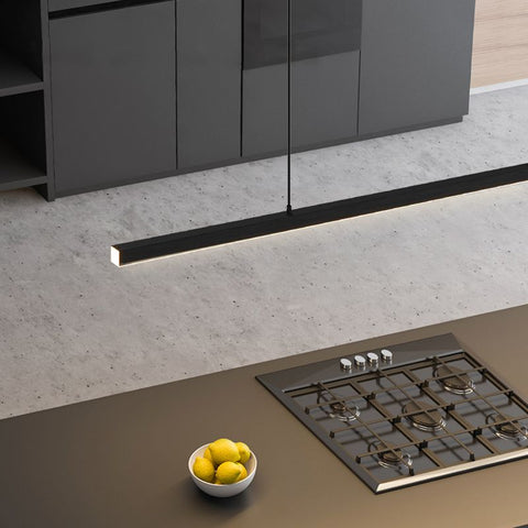 Linear LED Pendant Light for Kitchen Island and Dining Table Lighting