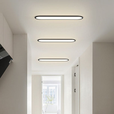 Oval LED Flush Mount Ceiling Light for Bedrooms and Living Rooms