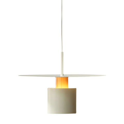 Pendant Light with Layered Metal Saucer Shade and Nordic Style