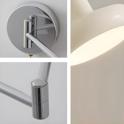 Iron Swing-Arm Wall Sconce with Directional Shade
