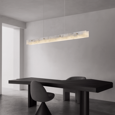 Linear Marble Pendant Light