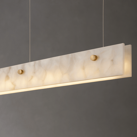Linear Marble Pendant Light