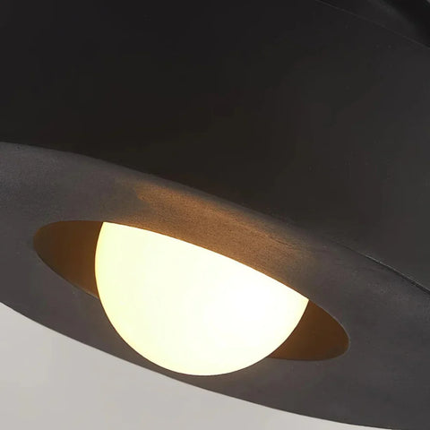 Ceiling Light with Layered Resin Form and Nordic LED Design