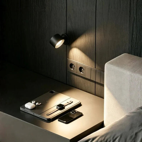 Cordless Magnetic Wall Light with 360-Degree Rotation
