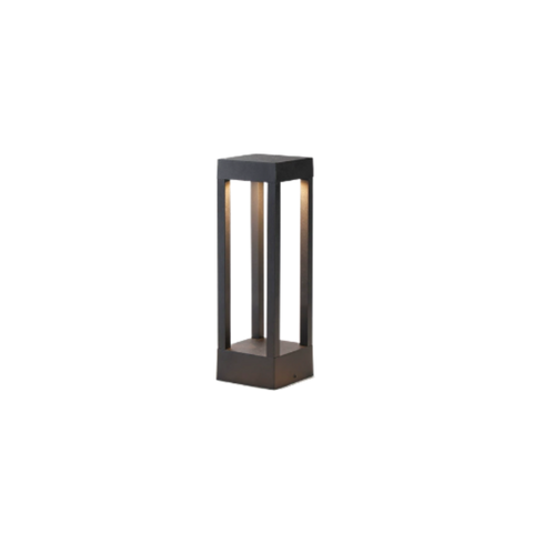 Weather-Resistant Iron and Polycarbonate LED Outdoor Path Light