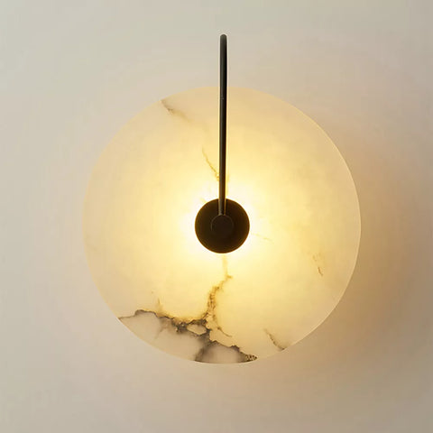 Natural Marble LED Wall Sconce for Bedrooms, Bathrooms, and Hallways