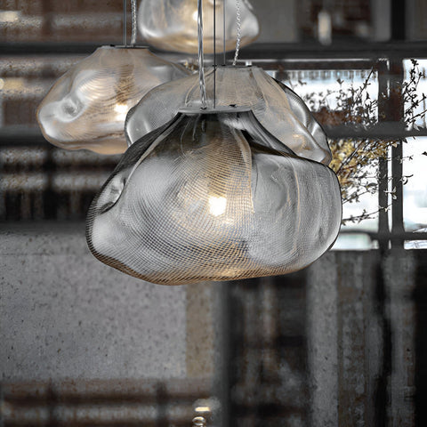Organic Glass Cloud Pendant Light