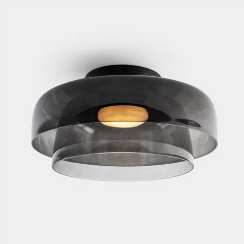 Modern Layered Glass LED Ceiling Light for Contemporary Living Spaces