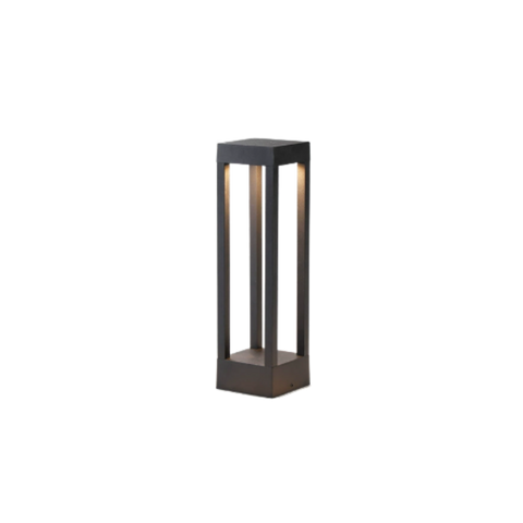 Weather-Resistant Iron and Polycarbonate LED Outdoor Path Light
