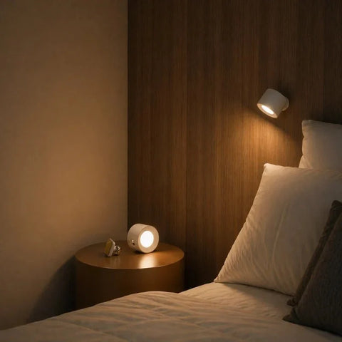 Cordless Magnetic Wall Light with 360-Degree Rotation
