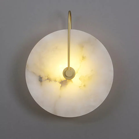 Natural Marble LED Wall Sconce for Bedrooms, Bathrooms, and Hallways
