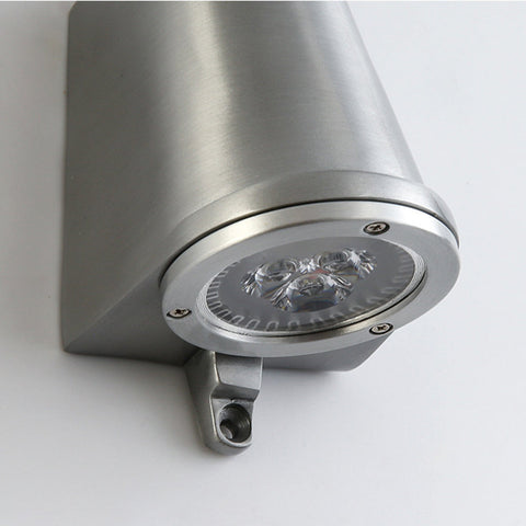 Outdoor Wall Light with Bell Shade and Focused LED Beam