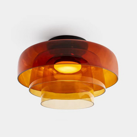 Modern Layered Glass LED Ceiling Light for Contemporary Living Spaces