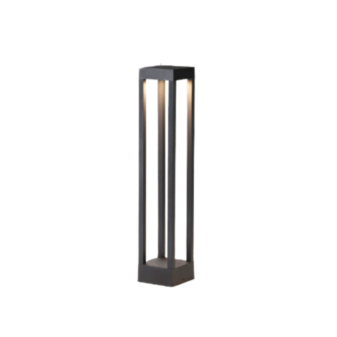 Weather-Resistant Iron and Polycarbonate LED Outdoor Path Light