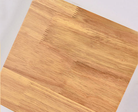 Rubberwood LED Wall Light with Acrylic Diffuser and Geometric Form