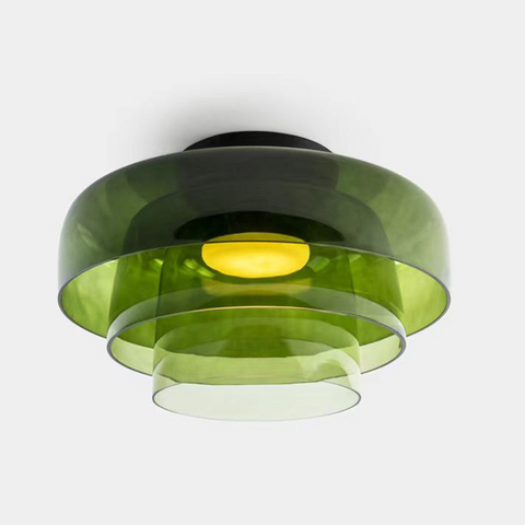 Modern Layered Glass LED Ceiling Light for Contemporary Living Spaces