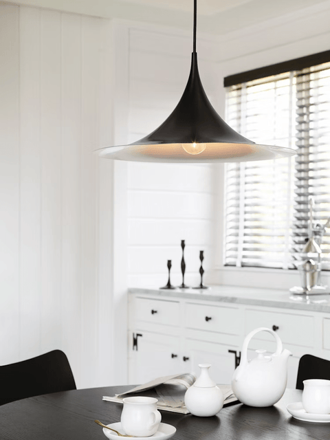 Sculptural Metal Pendant Light for Dining Room and Kitchen Lighting