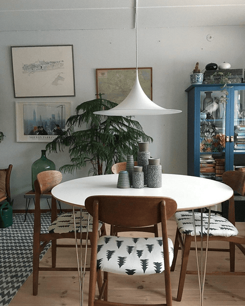 Sculptural Metal Pendant Light for Dining Room and Kitchen Lighting