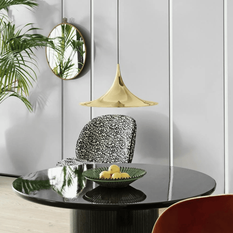 Sculptural Metal Pendant Light for Dining Room and Kitchen Lighting