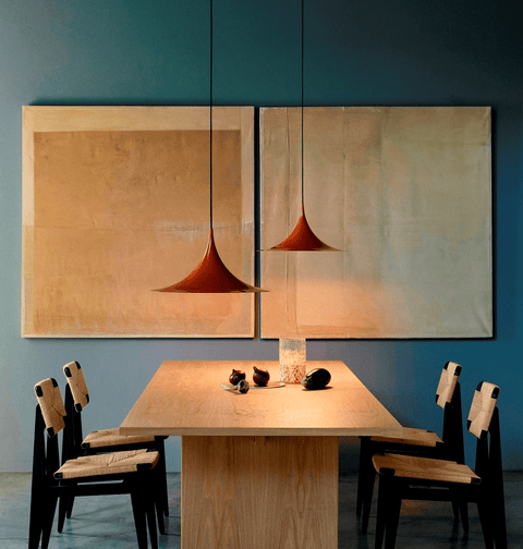 Sculptural Metal Pendant Light for Dining Room and Kitchen Lighting