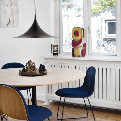 Sculptural Metal Pendant Light for Dining Room and Kitchen Lighting