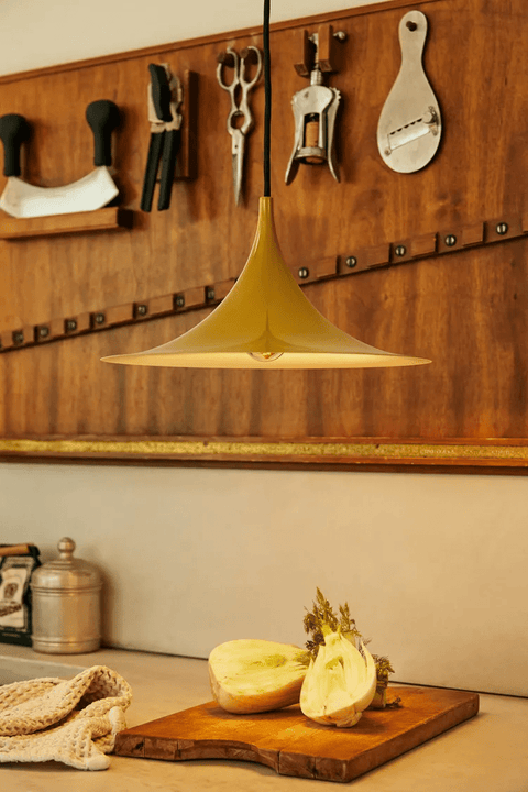 Sculptural Metal Pendant Light for Dining Room and Kitchen Lighting