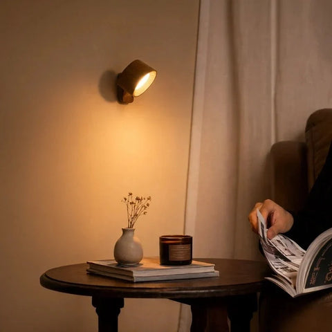 Cordless Magnetic Wall Light with 360-Degree Rotation