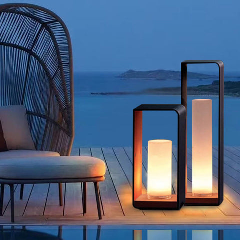 Solar Outdoor Lantern with Remote-Controlled Light for Patios and Gardens