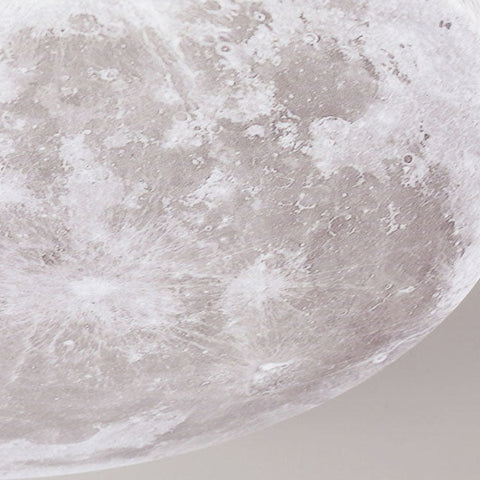 Moon-Texture LED Flush Mount Ceiling Light with Adjustable Modes