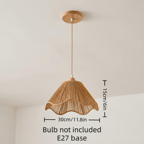 Natural Woven Paper Pendant Light