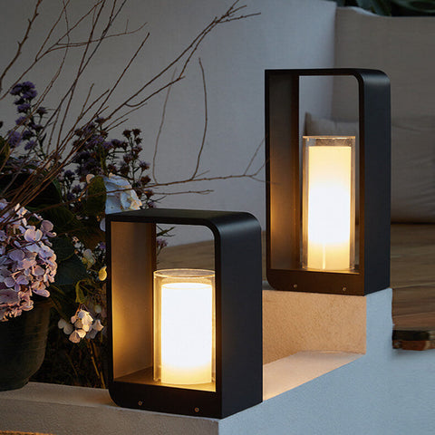 Solar Outdoor Lantern with Remote-Controlled Light for Patios and Gardens