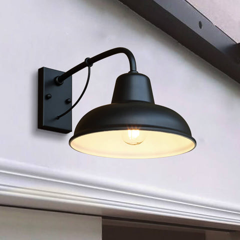 Waterproof Barn Wall Sconce with Classic Gooseneck Arm for Porches