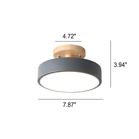 Modern Nordic LED Ceiling Light with Adjustable Color Temperature