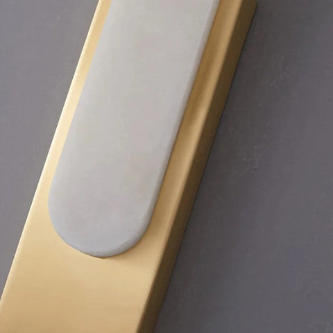 Modern Marble and Metal Wall Sconce for Hallway and Bedroom Lighting