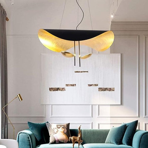 Sculptural Metal LED Pendant Light for Dining Rooms and Living Spaces