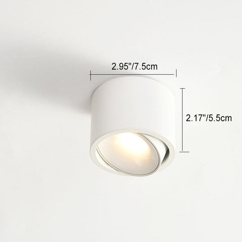 Adjustable Round LED Ceiling Spotlight with Focused Beam for Interiors
