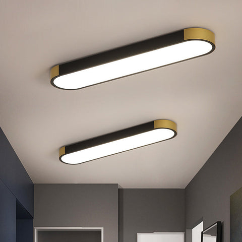 Rectangular Ring LED Flush Mount Ceiling Light for Modern Interiors