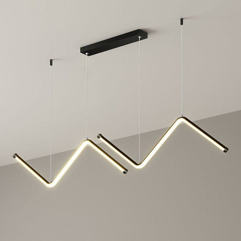 Linear LED Pendant Light for Kitchen Island and Dining Room Lighting