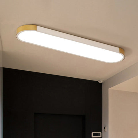 Rectangular Ring LED Flush Mount Ceiling Light for Modern Interiors