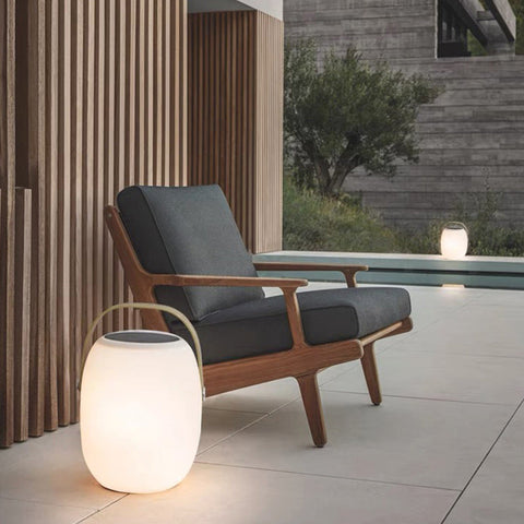 Portable Solar Basket LED Lamp for Outdoor Ambient Lighting