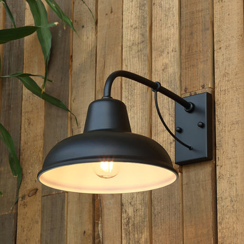Waterproof Barn Wall Sconce with Classic Gooseneck Arm for Porches