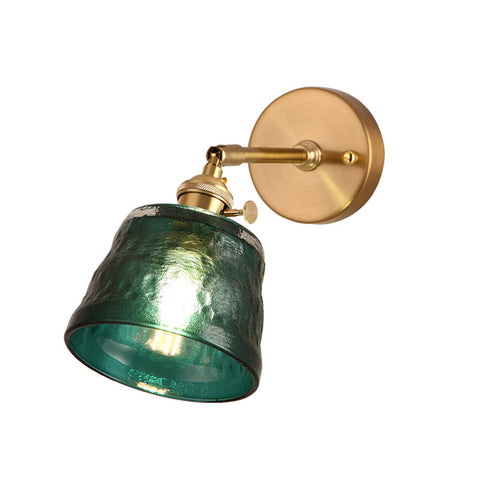 Adjustable Wall Sconce with Glass Shade