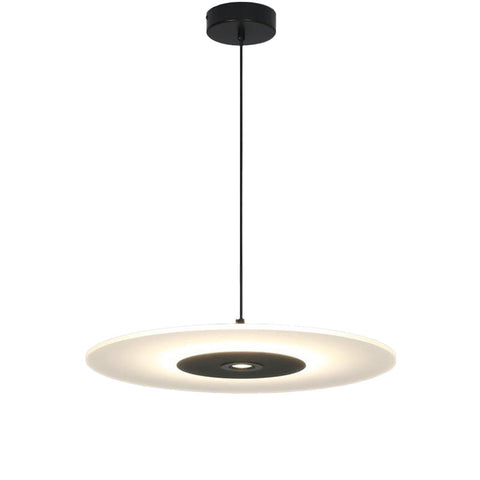 Flat LED Pendant Light with Circular Shade
