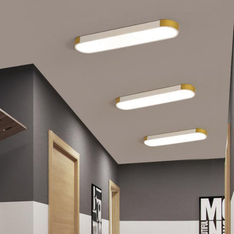 Rectangular Ring LED Flush Mount Ceiling Light for Modern Interiors