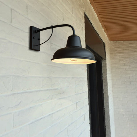 Waterproof Barn Wall Sconce with Classic Gooseneck Arm for Porches