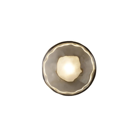 Wall Light with Round Glass Shade