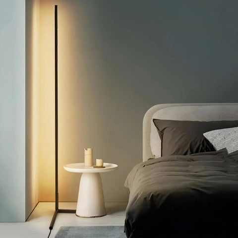 Slim Ambient LED Corner Floor Lamp